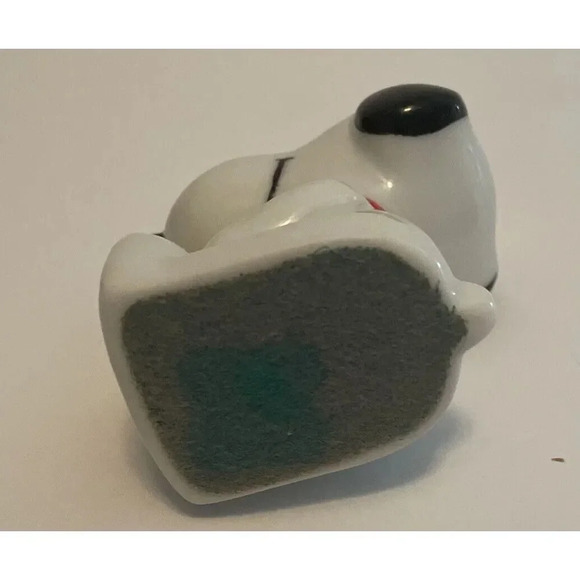 Vintage 1958-65-66-72 Peanuts Snoopy Holding Woodstock Ceramic Figurine 3.25 In - Picture 6 of 10